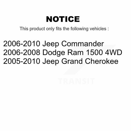 Tor Front Lower Arm At Strut Fork Suspension Control Bushing For Jeep Grand Cherokee Ram TOR-K200183